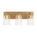 Generation Lighting Canada - Vanity - Miles - Satin Brass- Union Lighting Luminaires Decor