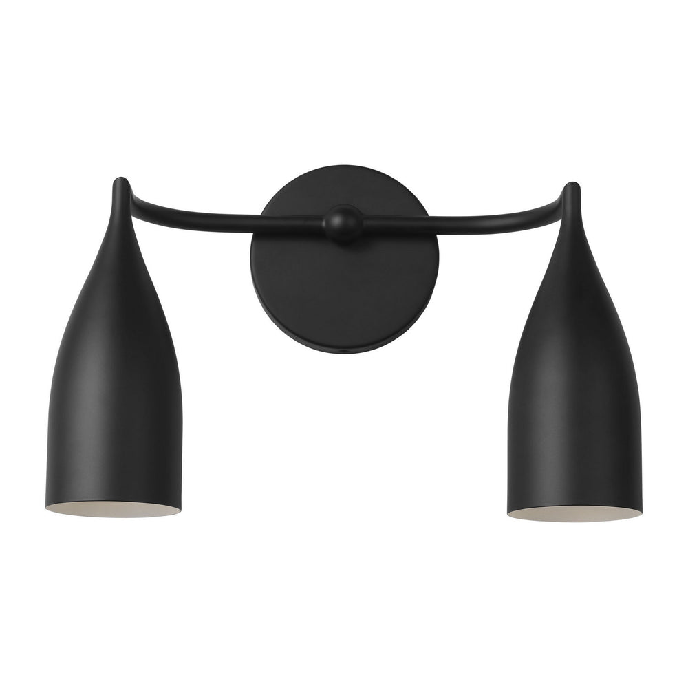 Generation Lighting Canada - Two Light Vanity - Maya - Midnight Black- Union Lighting Luminaires Decor