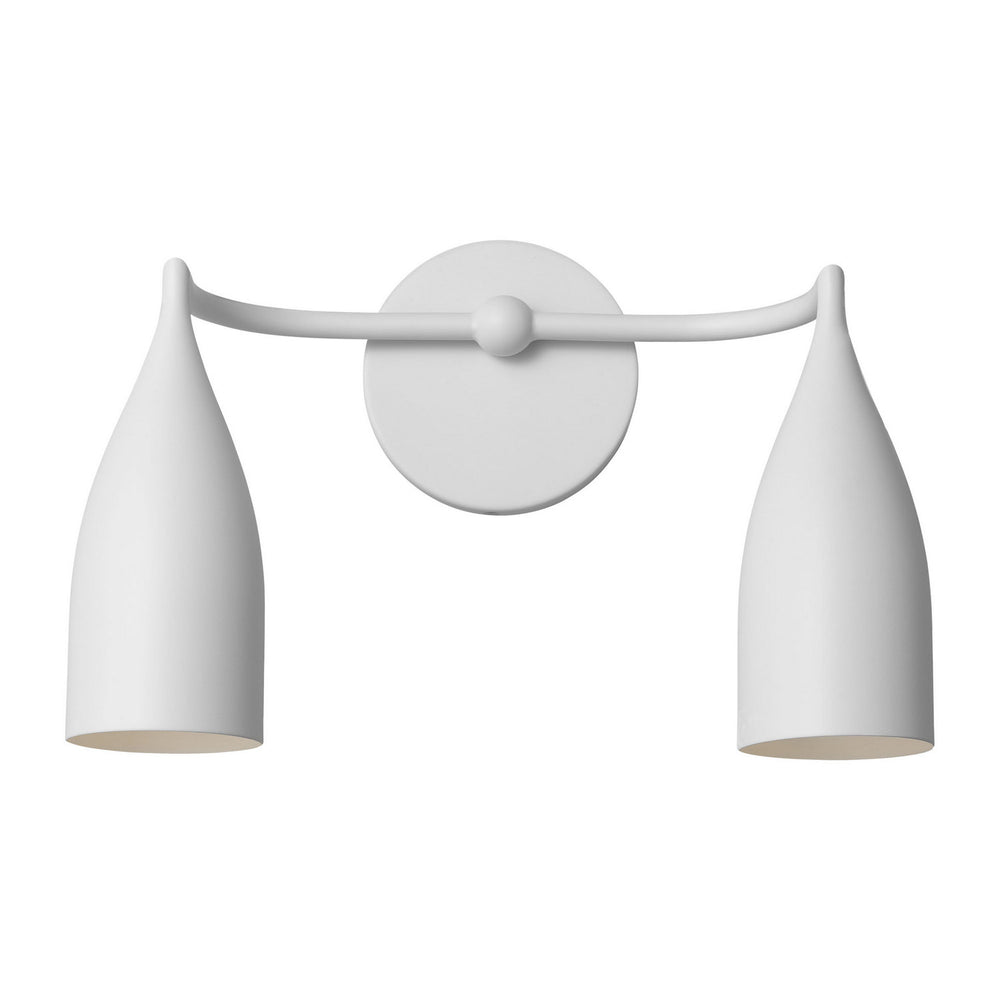 Generation Lighting Canada - Two Light Vanity - Maya - Matte White- Union Lighting Luminaires Decor