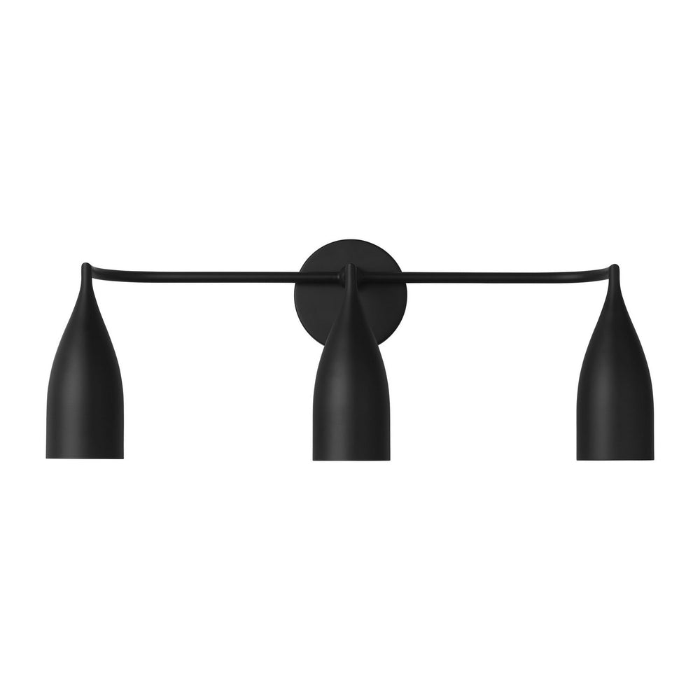 Generation Lighting Canada - Three Light Vanity - Maya - Midnight Black- Union Lighting Luminaires Decor