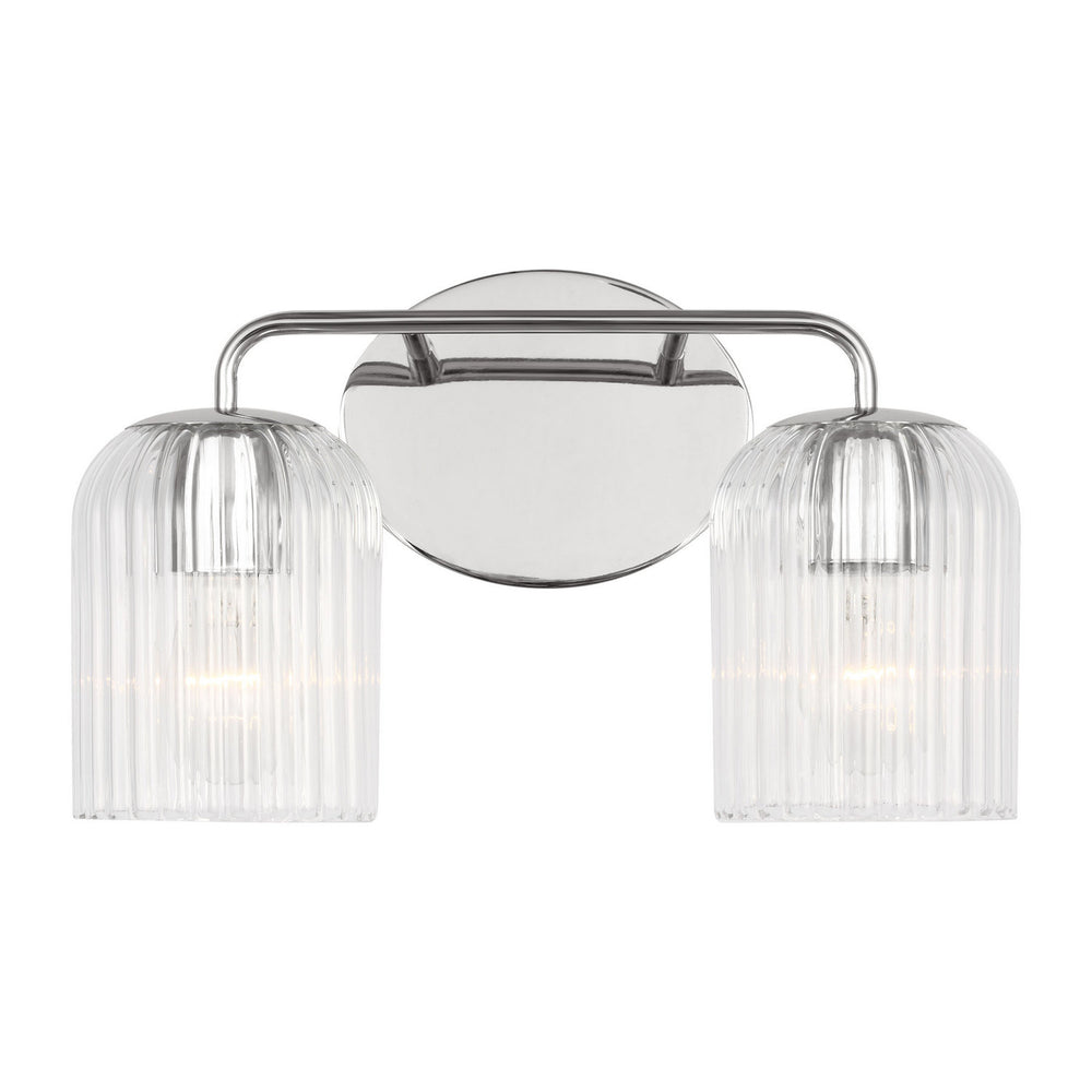 Generation Lighting Canada - Two Light Vanity - Eisele - Chrome- Union Lighting Luminaires Decor