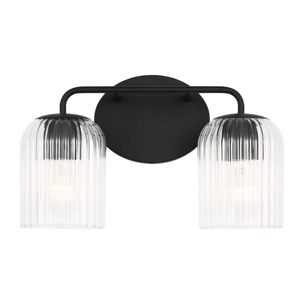 Generation Lighting Canada - Two Light Vanity - Eisele - Midnight Black- Union Lighting Luminaires Decor