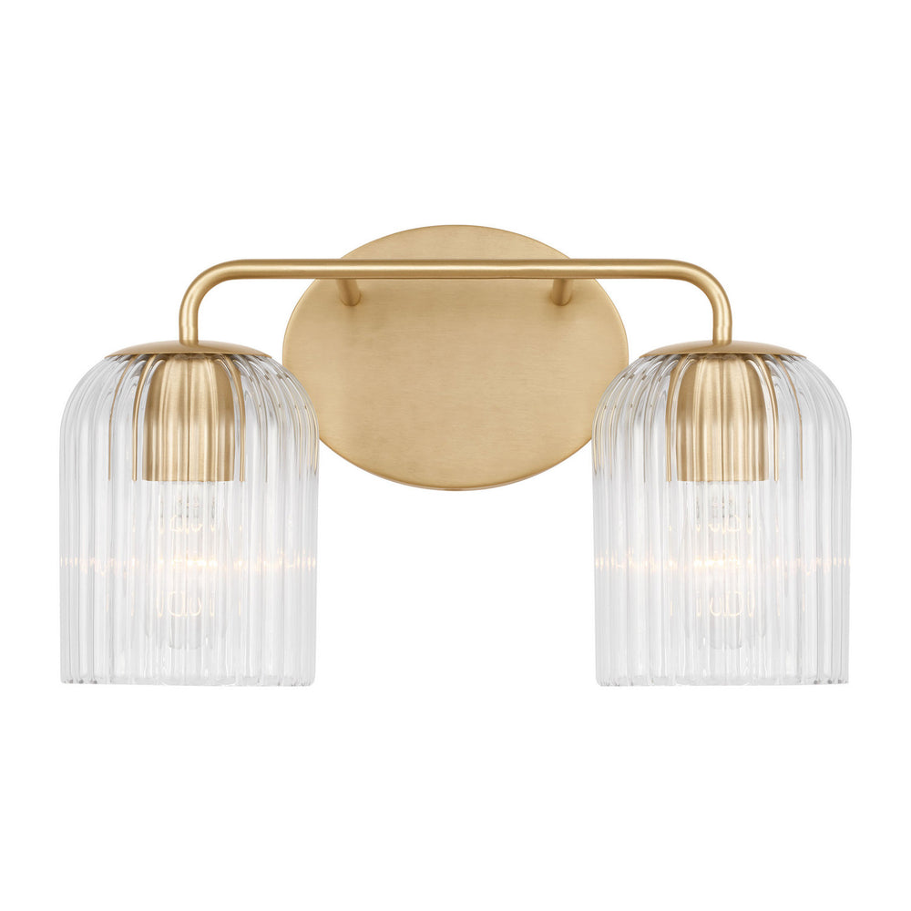 Generation Lighting Canada - Two Light Vanity - Eisele - Satin Brass- Union Lighting Luminaires Decor