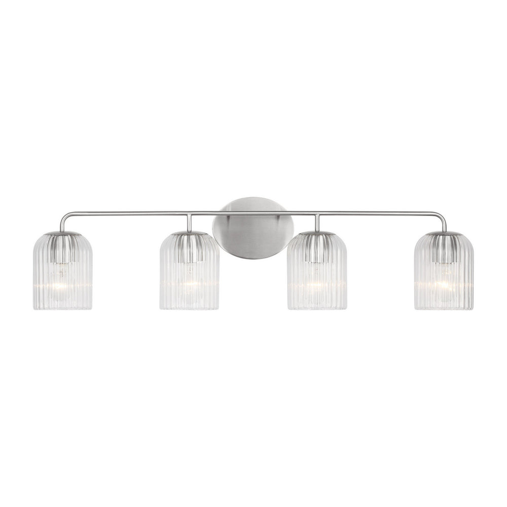 Generation Lighting Canada - Four Light Vanity - Eisele - Brushed Nickel- Union Lighting Luminaires Decor