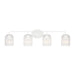Generation Lighting Canada - Four Light Vanity - Eisele - Matte White- Union Lighting Luminaires Decor