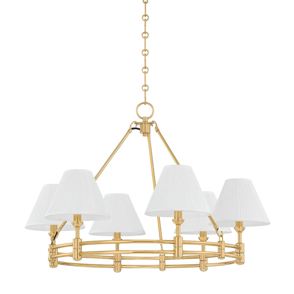 Hudson Valley Canada - Six Light Chandelier - Howard - Aged Brass- Union Lighting Luminaires Decor
