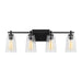 Visual Comfort Studio Canada - Four Light Vanity - Mercer - Midnight Black- Union Lighting Luminaires Decor