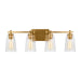 Visual Comfort Studio Canada - Four Light Vanity - Mercer - Burnished Brass- Union Lighting Luminaires Decor