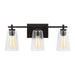 Visual Comfort Studio Canada - Three Light Vanity - Mercer - Midnight Black- Union Lighting Luminaires Decor