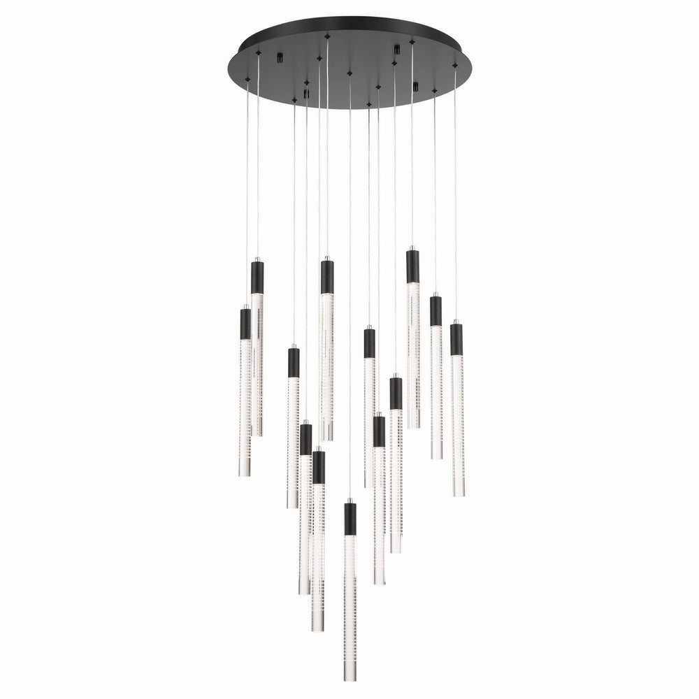 Artcraft Canada - LED Chandelier - Celine - Black- Union Lighting Luminaires Decor