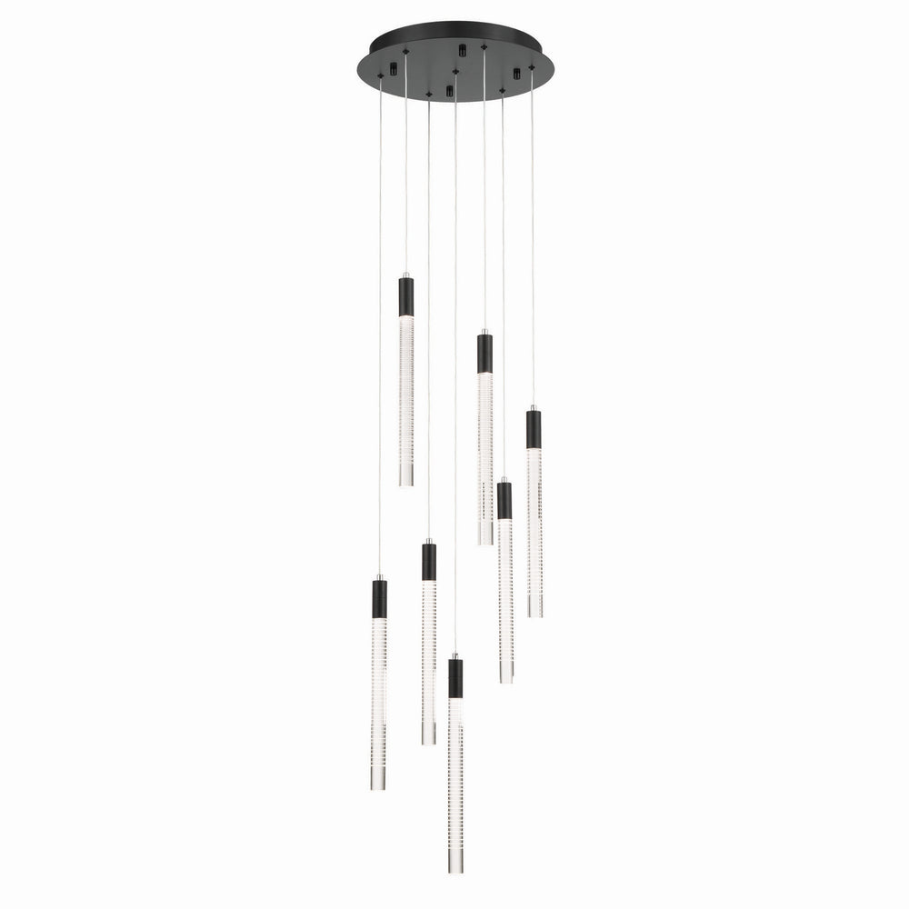 Artcraft Canada - LED Chandelier - Celine - Black- Union Lighting Luminaires Decor