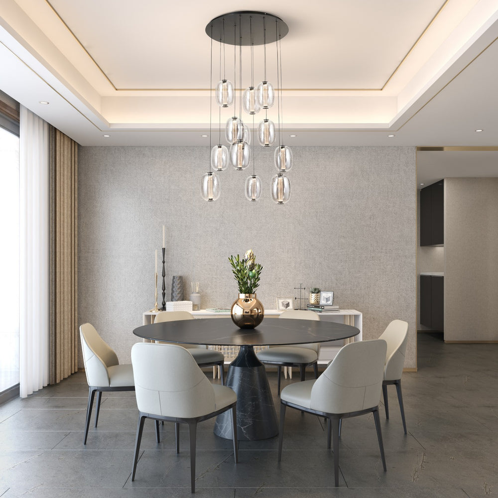 Artcraft Canada - LED Chandelier - Vega - Black- Union Lighting Luminaires Decor