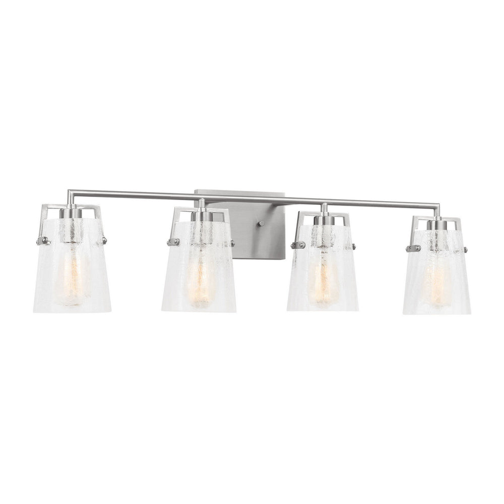 Visual Comfort Studio Canada - Four Light Vanity - Crofton - Brushed Nickel- Union Lighting Luminaires Decor