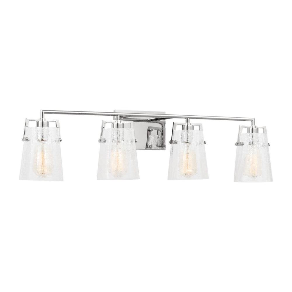 Visual Comfort Studio Canada - Four Light Vanity - Crofton - Chrome- Union Lighting Luminaires Decor