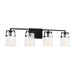 Visual Comfort Studio Canada - Four Light Vanity - Crofton - Midnight Black- Union Lighting Luminaires Decor