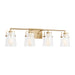 Visual Comfort Studio Canada - Four Light Vanity - Crofton - Chrome- Union Lighting Luminaires Decor