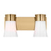 Visual Comfort Studio Canada - Two Light Vanity - Roy - Satin Brass- Union Lighting Luminaires Decor