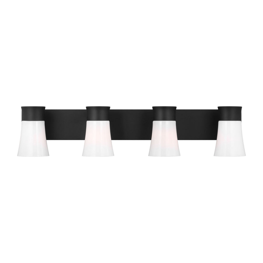 Visual Comfort Studio Canada - Four Light Vanity - Roy - Midnight Black- Union Lighting Luminaires Decor