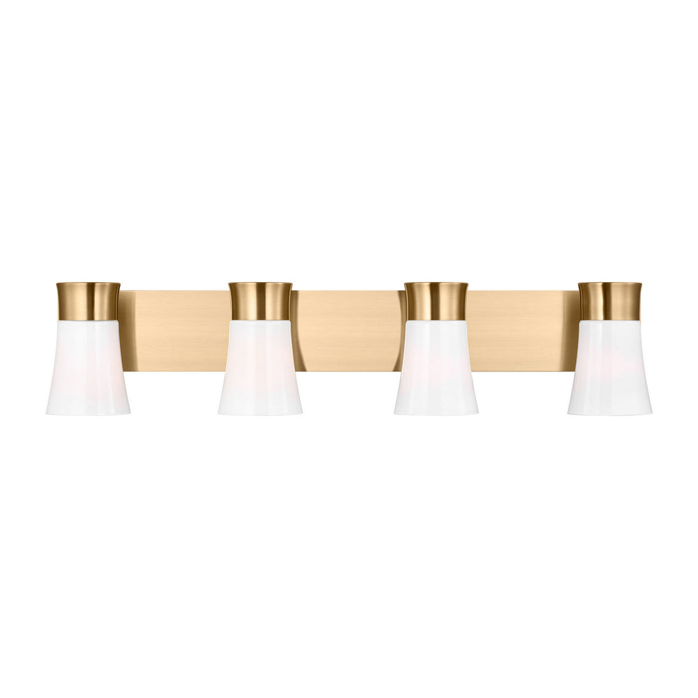 Visual Comfort Studio Canada - Four Light Vanity - Roy - Satin Brass- Union Lighting Luminaires Decor