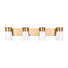 Visual Comfort Studio Canada - Four Light Vanity - Roy - Satin Brass- Union Lighting Luminaires Decor