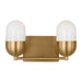 Visual Comfort Studio Canada - Two Light Vanity - Foster - Satin Brass- Union Lighting Luminaires Decor