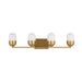 Visual Comfort Studio Canada - Four Light Vanity - Foster - Satin Brass- Union Lighting Luminaires Decor