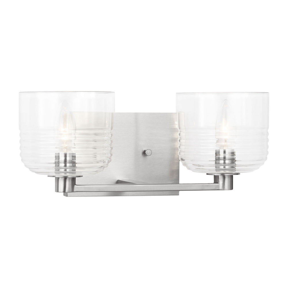 Visual Comfort Studio Canada - Two Light Vanity - Lochdale - Brushed Nickel- Union Lighting Luminaires Decor