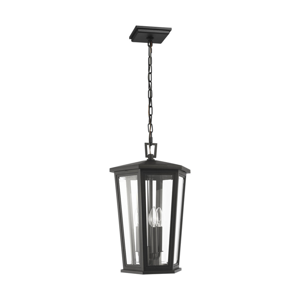 Visual Comfort Studio Canada - Three Light Post Lantern - Witley - Textured Black- Union Lighting Luminaires Decor