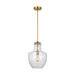 Visual Comfort Studio Canada - One Light Pendant - Baylor - Satin Brass- Union Lighting Luminaires Decor
