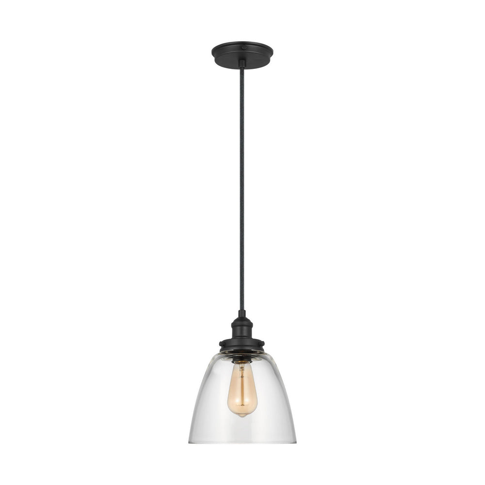Visual Comfort Studio Canada - One Light Pendant - Baskin - Midnight Black- Union Lighting Luminaires Decor