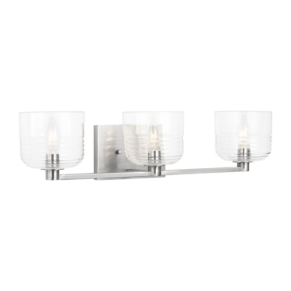 Visual Comfort Studio Canada - Three Light Vanity - Lochdale - Brushed Nickel- Union Lighting Luminaires Decor