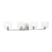 Visual Comfort Studio Canada - Four Light Vanity - Lochdale - Brushed Nickel- Union Lighting Luminaires Decor