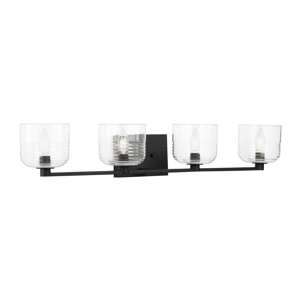 Visual Comfort Studio Canada - Four Light Vanity - Lochdale - Midnight Black- Union Lighting Luminaires Decor