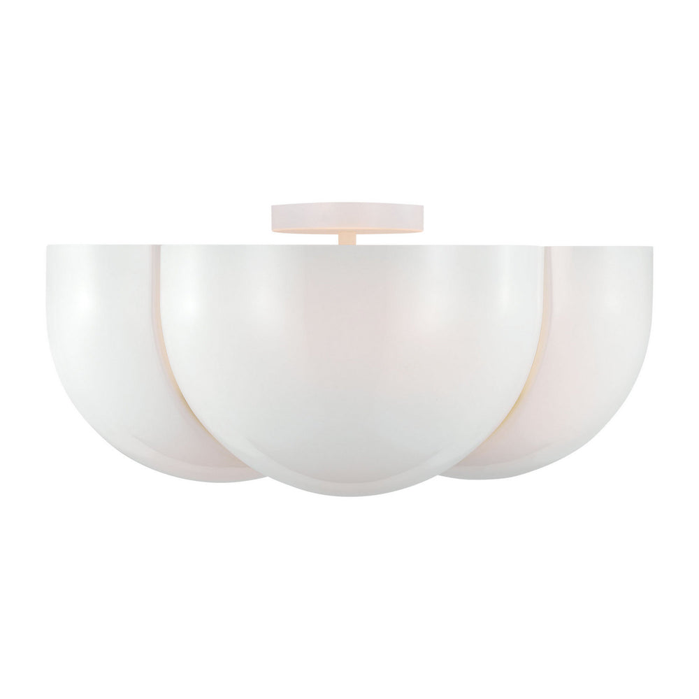 Visual Comfort Studio Canada - Four Light Semi-Flush Mount - Cheverny - Matte White- Union Lighting Luminaires Decor