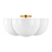 Visual Comfort Studio Canada - Four Light Semi-Flush Mount - Cheverny - Burnished Brass- Union Lighting Luminaires Decor