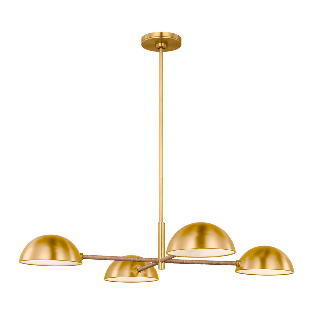 Visual Comfort Studio Canada - Four Light Chandelier - Balleroy - Burnished Brass- Union Lighting Luminaires Decor