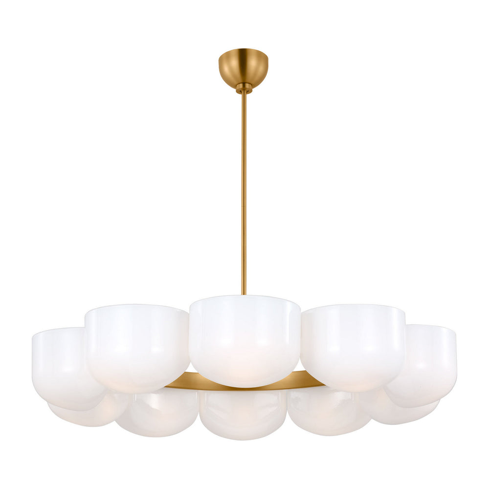 Visual Comfort Studio Canada - Ten Light Chandelier - Cheverny - Burnished Brass- Union Lighting Luminaires Decor