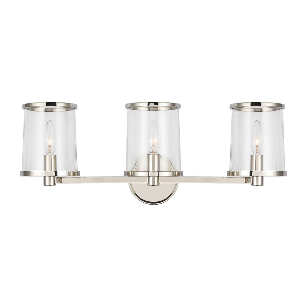 Visual Comfort Studio Canada - Three Light Vanity - Reynolds - Polished Nickel- Union Lighting Luminaires Decor