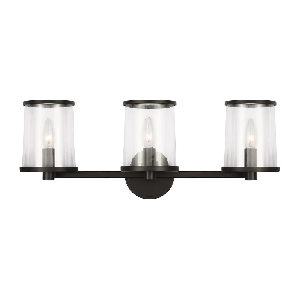 Visual Comfort Studio Canada - Three Light Vanity - Reynolds - Aged Iron- Union Lighting Luminaires Decor