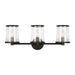 Visual Comfort Studio Canada - Three Light Vanity - Reynolds - Aged Iron- Union Lighting Luminaires Decor