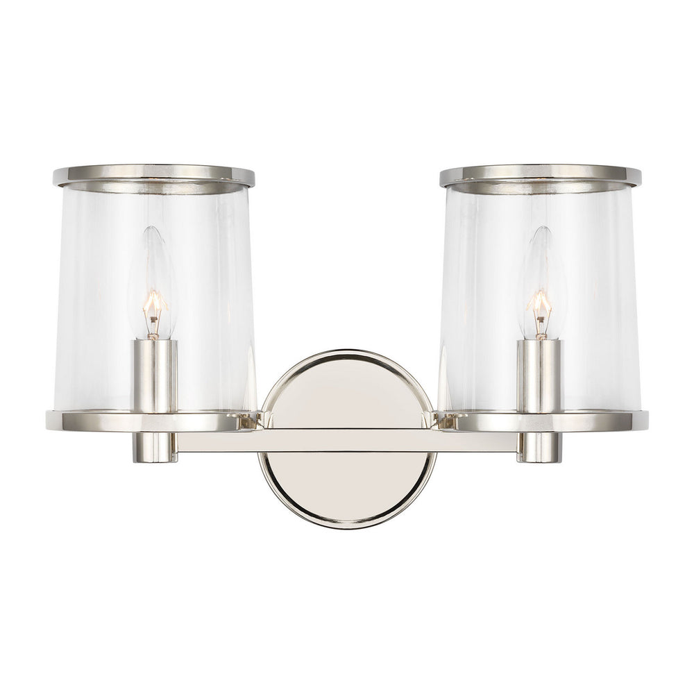 Visual Comfort Studio Canada - Two Light Vanity - Reynolds - Polished Nickel- Union Lighting Luminaires Decor