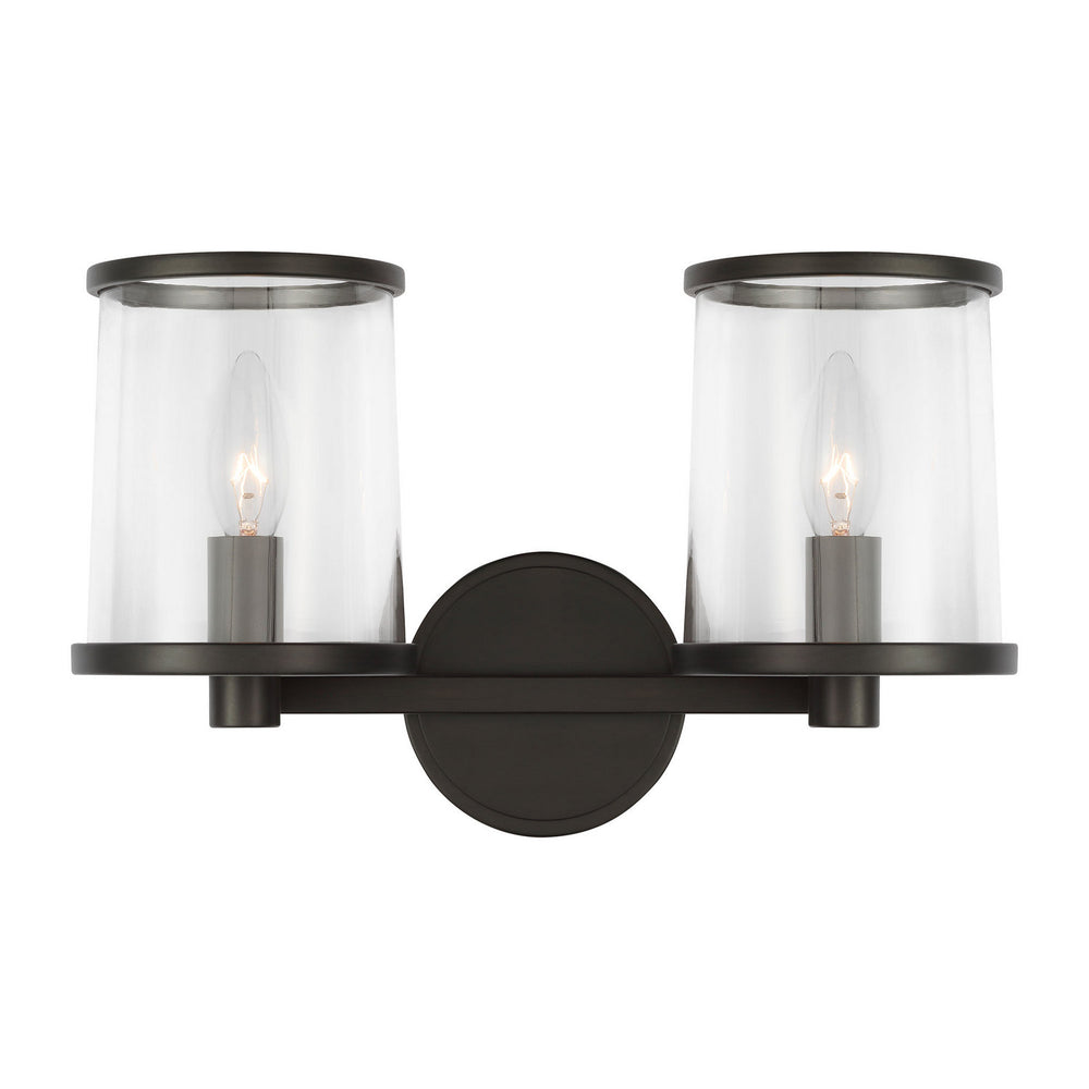 Visual Comfort Studio Canada - Two Light Vanity - Reynolds - Aged Iron- Union Lighting Luminaires Decor