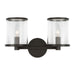 Visual Comfort Studio Canada - Two Light Vanity - Reynolds - Aged Iron- Union Lighting Luminaires Decor