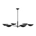 Visual Comfort Studio Canada - Six Light Chandelier - Nevel - Aged Iron- Union Lighting Luminaires Decor