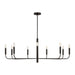 Visual Comfort Studio Canada - Nine Light Chandelier - Brianna - Aged Iron- Union Lighting Luminaires Decor