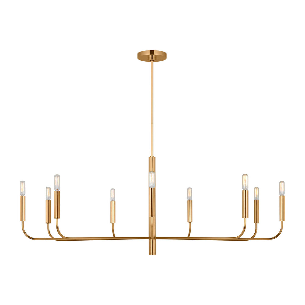 Visual Comfort Studio Canada - Nine Light Chandelier - Brianna - Burnished Brass- Union Lighting Luminaires Decor