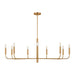 Visual Comfort Studio Canada - Nine Light Chandelier - Brianna - Burnished Brass- Union Lighting Luminaires Decor