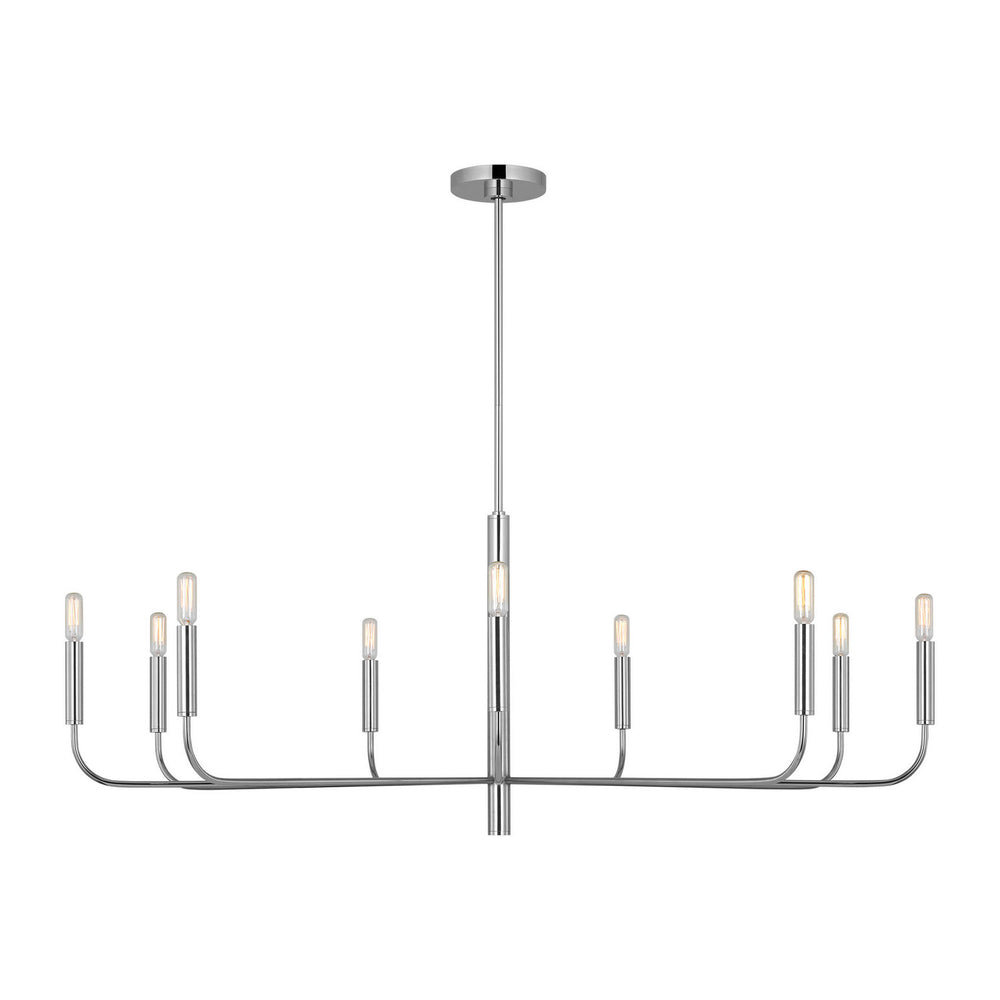 Visual Comfort Studio Canada - Nine Light Chandelier - Brianna - Polished Nickel- Union Lighting Luminaires Decor