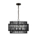 Visual Comfort Studio Canada - Four Light Pendant - Elio - Aged Iron- Union Lighting Luminaires Decor