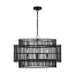 Visual Comfort Studio Canada - Four Light Pendant - Elio - Aged Iron- Union Lighting Luminaires Decor